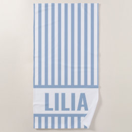Aangepaste Strandhanddoek met Monogram Strandlaken