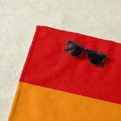 Aangepaste strandhanddoek voor regenboogkleuren strandlaken (In situ)