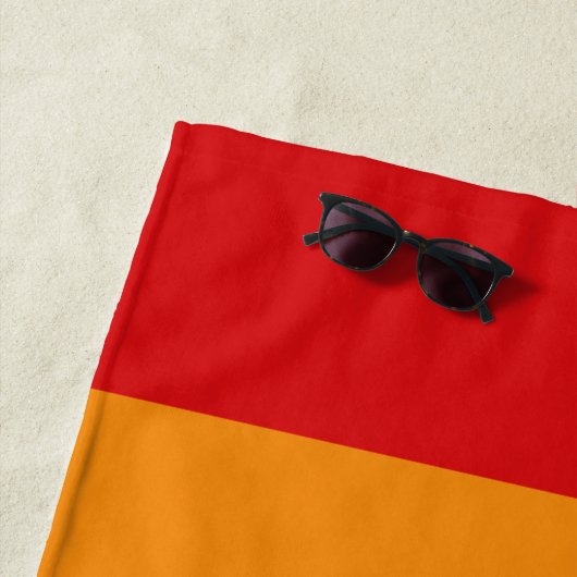 Aangepaste strandhanddoek voor regenboogkleuren strandlaken (In situ)