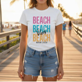 Aangepaste strandstemming  t-shirt