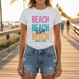 Aangepaste strandstemming t-shirt
