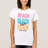Aangepaste strandstemming t-shirt (Voorkant)