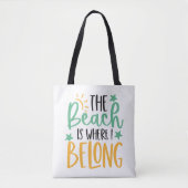 Aangepaste strandtas tote bag (Voorkant)