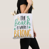 Aangepaste strandtas tote bag (Dichtbij)