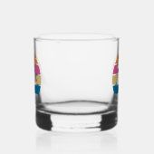 Aangepaste strandtrouw met tropische palmboom zons whisky glas (Links)