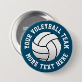 Aangepaste strandvolleybalteamknoppen ronde button 7,6 cm (Voorkant /achterkant)