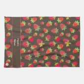 Aangepaste Strawberry Chocolade Gekleurde Keuken H Theedoek (Horizontaal)