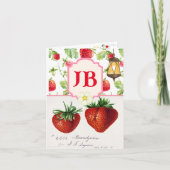 Aangepaste Strawberry Flat Kaart (Voorkant)
