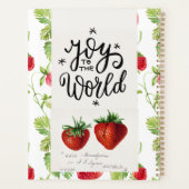 Aangepaste Strawberry Monogrammed Planners! Planner (Achterkant)