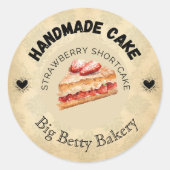 Aangepaste Strawberry Shortcake Labels | Gepersona (Voorkant)