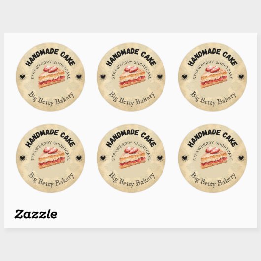 Aangepaste Strawberry Shortcake Labels | Gepersona (Vel)