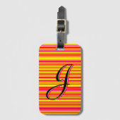 Aangepaste streep bagagelabel (Voorkant (verticaal))