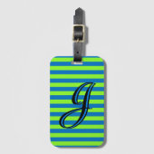 Aangepaste streep bagagelabel (Voorkant (verticaal))