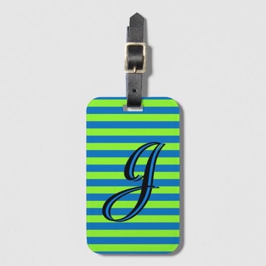 Aangepaste streep bagagelabel (Voorkant (verticaal))