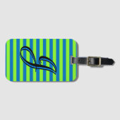 Aangepaste streep bagagelabel (Voorkant (horizontaal))