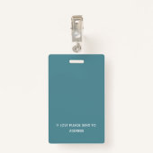 Aangepaste streepjescode, Logo-ID Badge (Achterkant met clip)