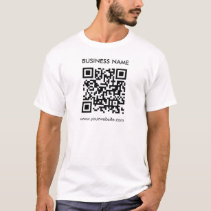 Aangepaste streepjescode-Sjabloon Mannen T-shirt