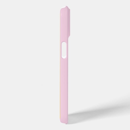 Aangepaste Strepen Geel Roze Case-Mate iPhone Case (Achterkant / Rechts)