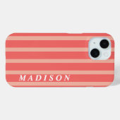 Aangepaste Strepen Koraal Case-Mate iPhone Case (Achterkant (horizontaal))
