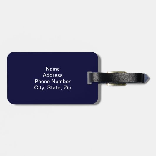 Aangepaste strijd voor Bagagelabel van vrijheid (Achterkant horizontaal)