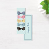 Aangepaste strikprofielkaart mini visitekaartjes (Bureau)