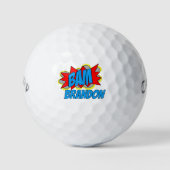 Aangepaste,  strip Pop Kunststijl BAM Golfballen (Voorkant)