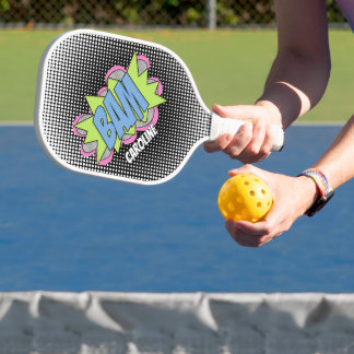 Aangepaste, strip Pop Kunststijl BAM Pickleball Paddle