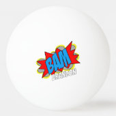 Aangepaste,  strip Pop Kunststijl BAM Pingpongbal (Achterkant)