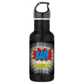 Aangepaste stripboek Pop Art BAM Illustratie Waterfles (Voorkant)