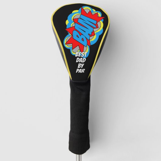 Aangepaste stripboek Pop Art Beste Papa Ooit Door  Golfheadcover (Voorkant)