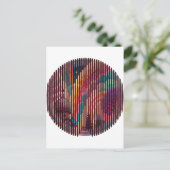 Aangepaste Striped Circle Fantasy Briefkaart (Staand voorkant)