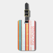 Aangepaste stripes bagagelabel (Voorkant verticaal)