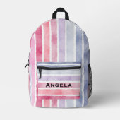 Aangepaste stripes bedrukte rugzak (Voorkant)