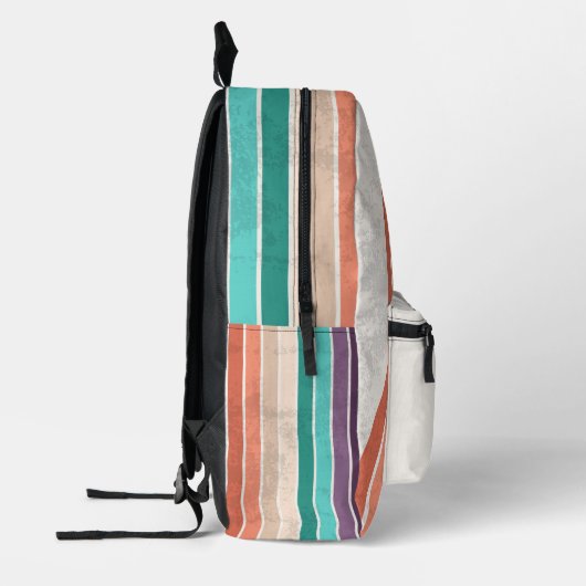 Aangepaste stripes bedrukte rugzak (Links)