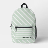 Aangepaste stripes bedrukte rugzak (Voorkant)