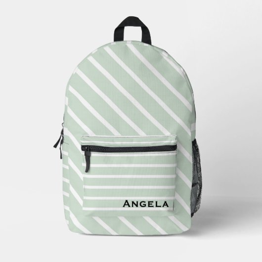 Aangepaste stripes bedrukte rugzak (Voorkant)