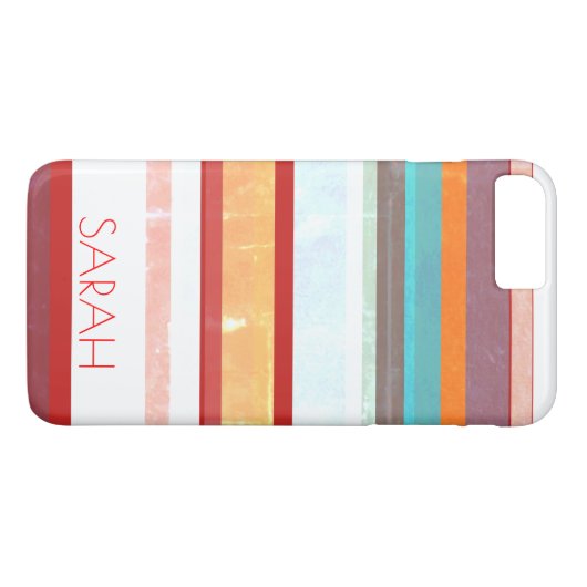 Aangepaste stripes Case-Mate iPhone case (Achterkant (Horizontaal))