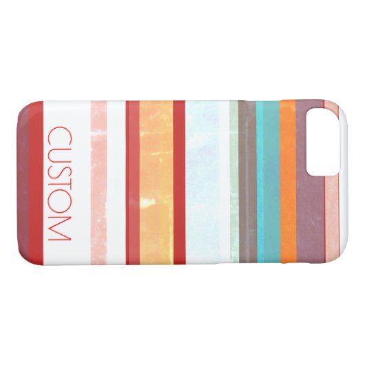Aangepaste stripes Case-Mate iPhone case (Achterkant (Horizontaal))