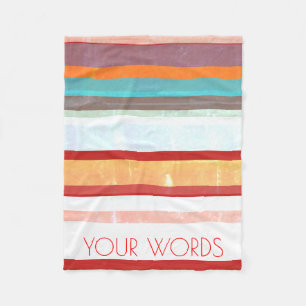 Aangepaste stripes fleece deken