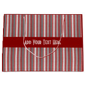 Aangepaste stripes meerdere keren groot cadeauzakje (Voorkant)