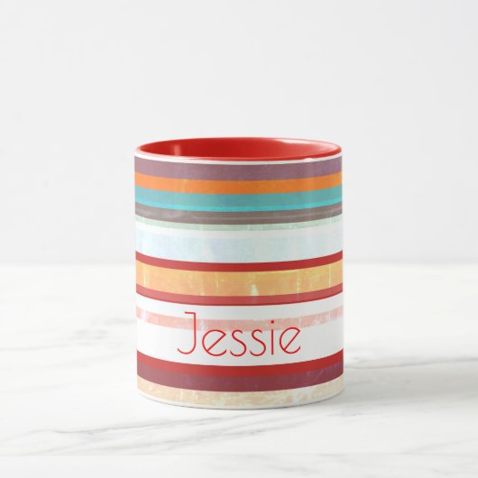 Aangepaste stripes mok (Midden)