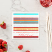 Aangepaste stripes servet (Insitu)