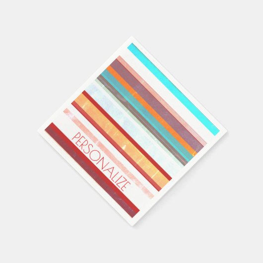 Aangepaste stripes servet (Hoek)