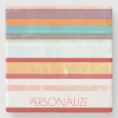 Aangepaste stripes stenen onderzetter (Voorkant)