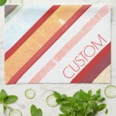 Aangepaste stripes theedoek (Gevouwen)