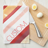 Aangepaste stripes theedoek (Quarter Fold)