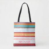 Aangepaste stripes tote bag (Voorkant)