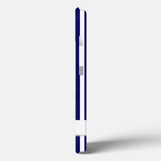 Aangepaste strips en anker monogram Case-Mate iPhone case (Achterkant / Links)