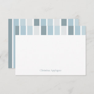 Aangepaste stripte Blue Baby Shower Bedankt