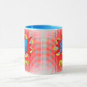 Aangepaste,  striptekenstijl Pop met kunststijl BA Mok (Midden)